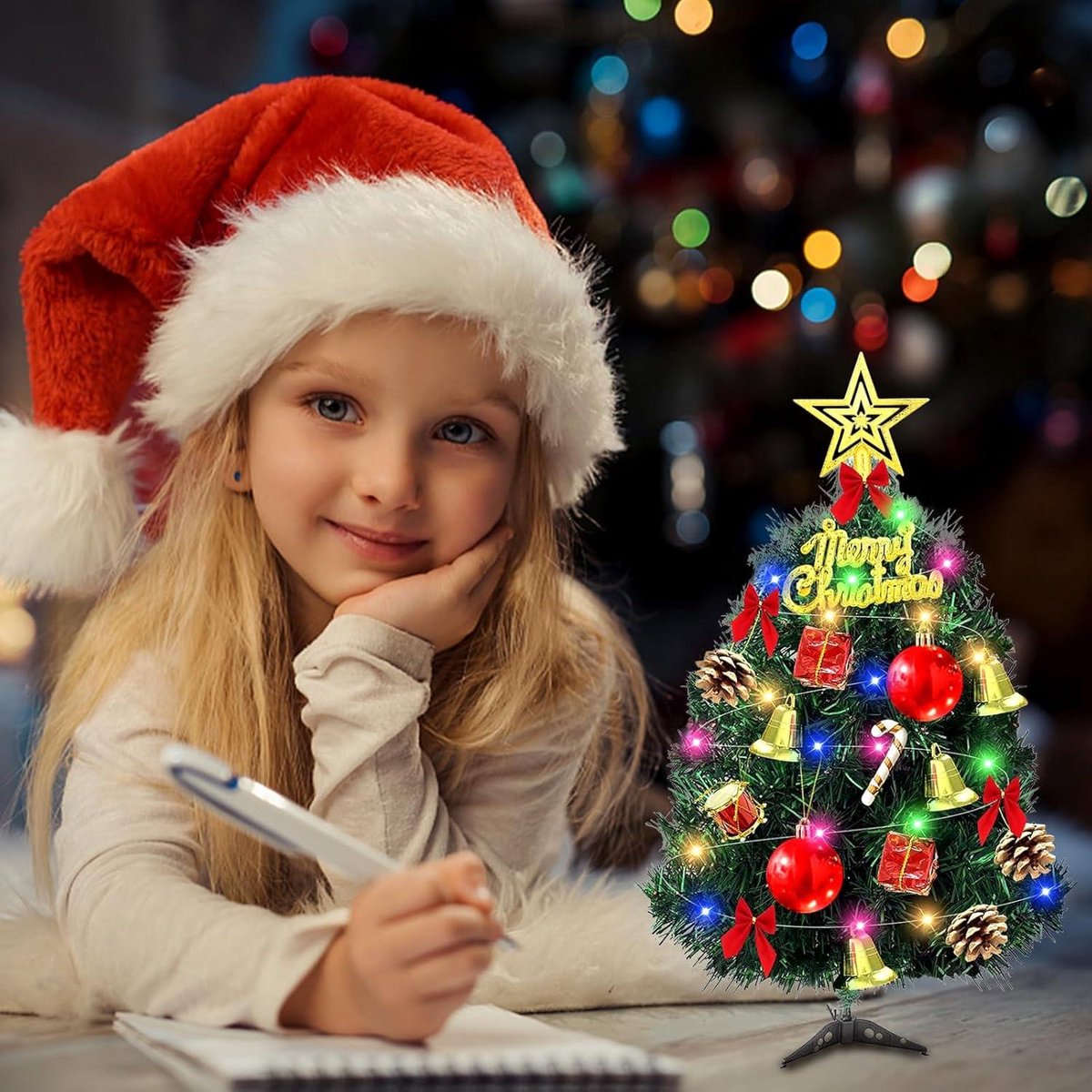 Allecto Plus Mini Kunstkerstboom 30 cm LED