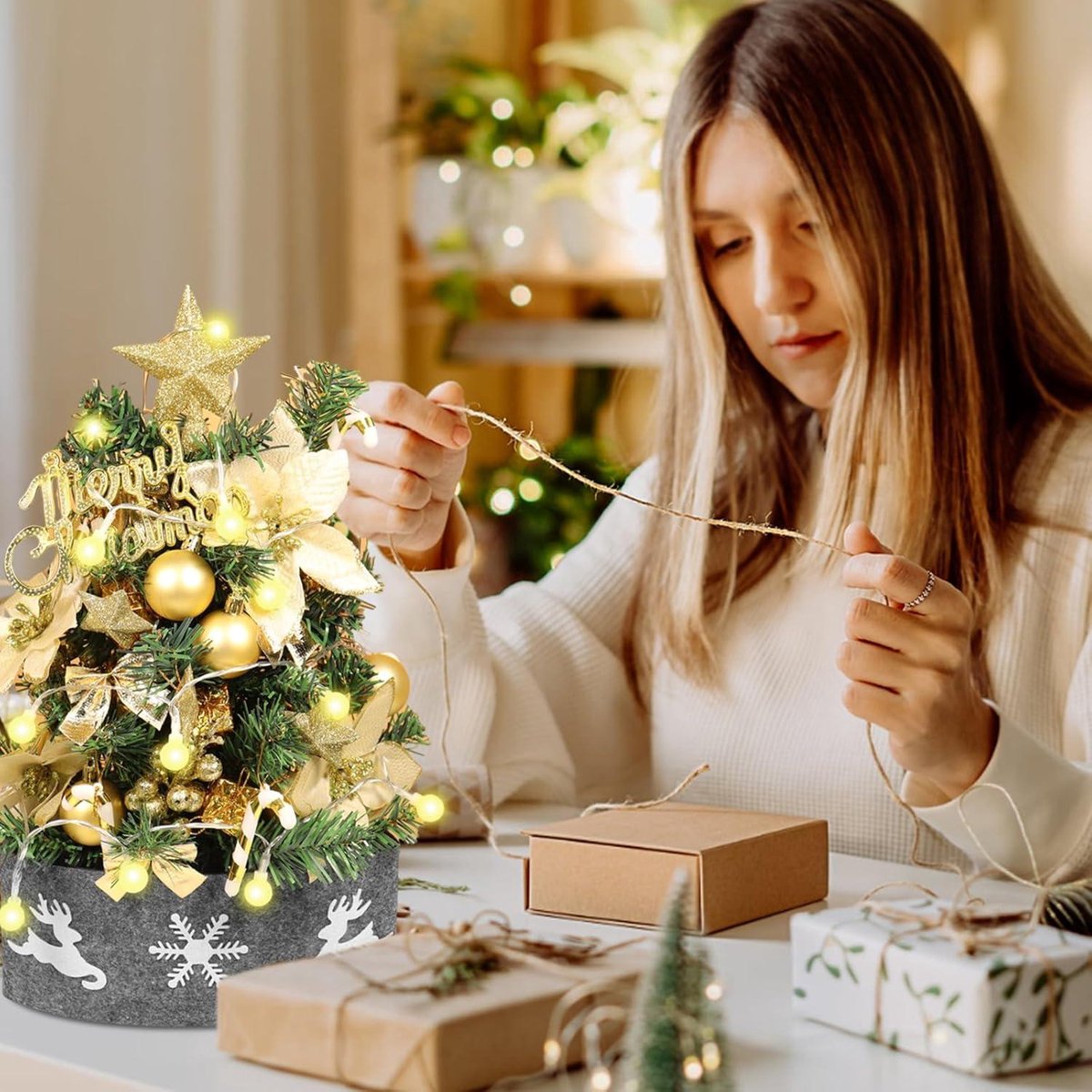 Allecto Plus Mini kunstkerstboom 45 cm