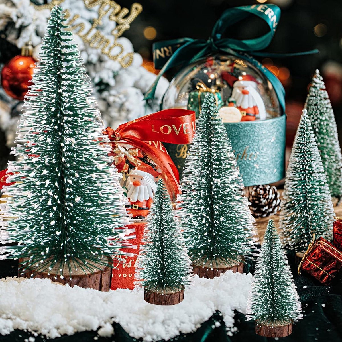 Allecto Premium Kunstkerstboom Miniatuur Set 3
