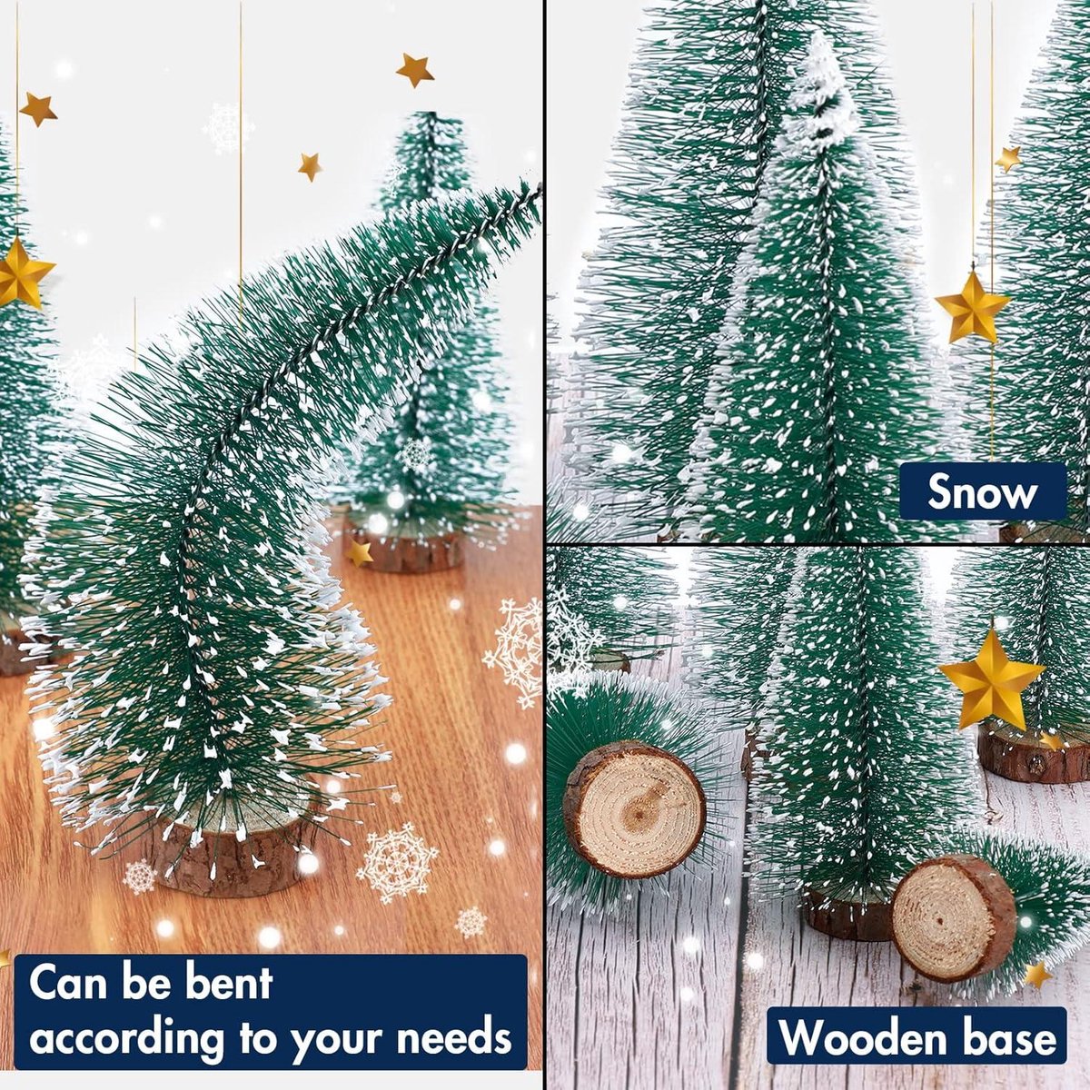Allecto Premium Kunstkerstboom Miniatuur Set 3