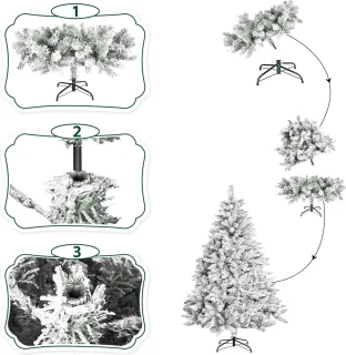 Alora Snow Kunstkerstboom 210 cm