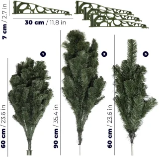 Alpentanne Kunstkerstboom 220 cm
