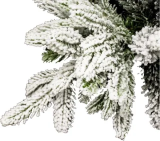 Andorra Flocked Kunstkerstboom 183cm Groen Metalen Voet