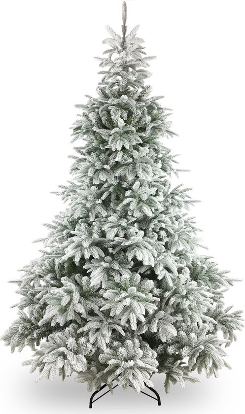 Andorra Flocked Kunstkerstboom 183cm Groen Metalen Voet