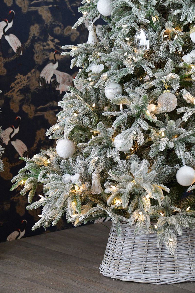 Andorra Flocked Kunstkerstboom 213 cm Groen