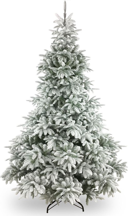 Andorra Flocked Kunstkerstboom 213 cm Groen