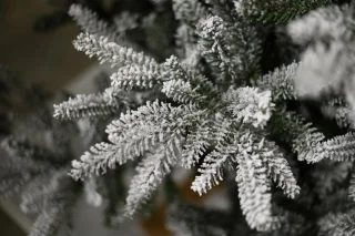 Andorra Flocked kunstkerstboom 213 cm groen