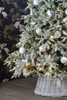 Andorra Flocked kunstkerstboom 213 cm groen