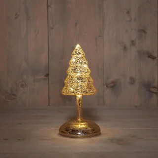 Anna's Collection Kerstboompje Glas LED Batterij