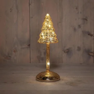 Anna's Collection Kerstboompje op Stam Glas LED Batterij