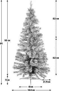 Argos Home Fiber Optic Kerstboom Groen 180cm