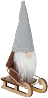 Arti Casa - Gnome op slee - Kerstdecoratie (2 stuks)