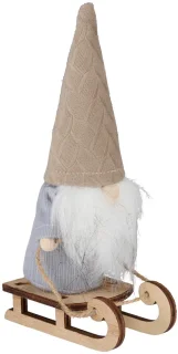 Arti Casa - Gnome op slee - Kerstdecoratie (2 stuks)