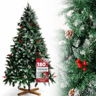Arvioo - 1,8m kunstkerstboom - sneeuw effect