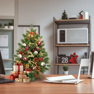 Aufun 60 cm Kunstkerstboom Tafelmodel