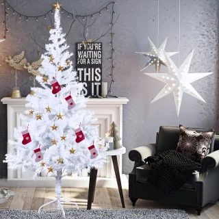 Aufun Edelspar Kunstkerstboom 210 cm PVC wit