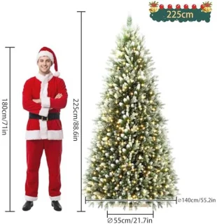 Aufun Kunstkerstboom 225 cm (PVC)