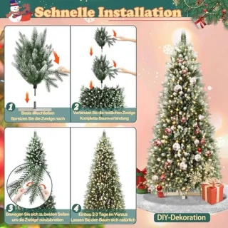 Aufun Kunstkerstboom 225 cm (PVC)