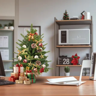 Aufun Kunstkerstboom 60 cm Tafelkerstboom