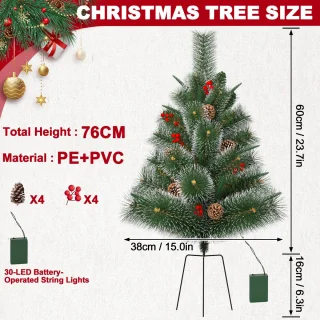 Aufun Kunstkerstboom 76 cm Dennenboom