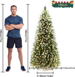 Aufun Kunstkerstboom Edelspar 180 cm