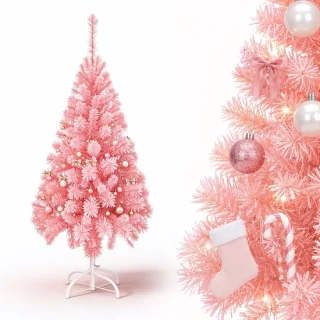 Aufun kunstkerstboom - roze - 150 cm