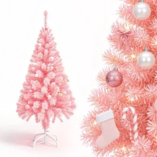 Aufun kunstkerstboom – roze – 180 cm