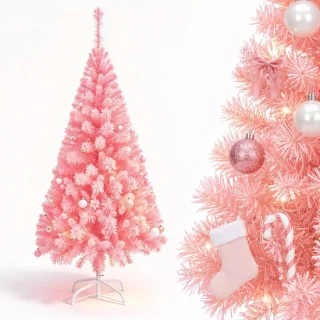 Aufun kunstkerstboom - roze - 240 cm