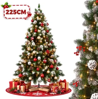 Aufun LED-kerstboom 2,25 m met dennenappels