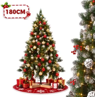 Aufun led-kerstboom met dennenappels, 1,8 m