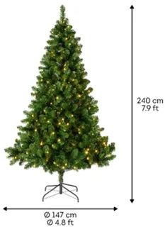 Bellatio Decorations Imperial kunstboom 240 cm