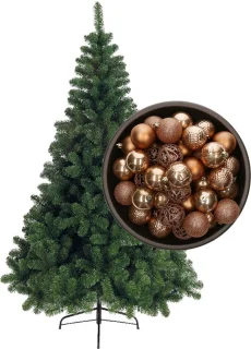 Bellatio Decorations kerstboom 120 cm camel bruin
