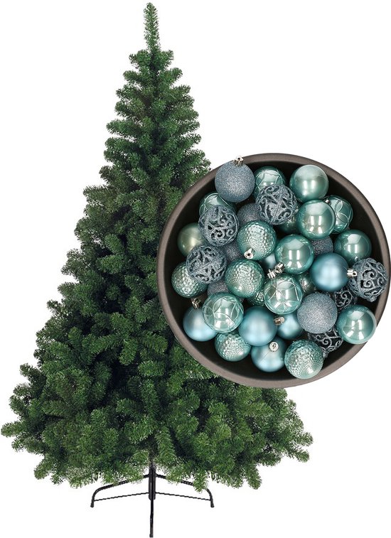 Bellatio Decorations kerstboom 120 cm ijsblauw