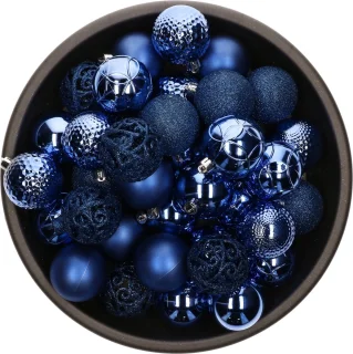 Bellatio Decorations kerstboom 120 cm kobalt blauw