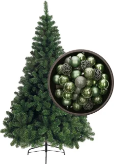 Bellatio Decorations kerstboom 120 cm salie groen