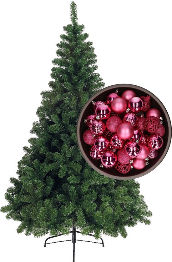 Bellatio Decorations kerstboom 150 cm fuchsia roze