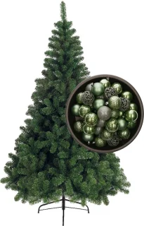 Bellatio Decorations kerstboom 210 cm saliegroen