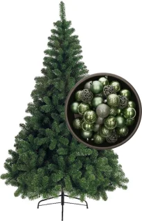 Bellatio Decorations kerstboom 210 cm saliegroen