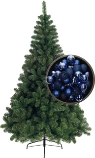 Bellatio Decorations Kerstboom 240 cm kobaltblauw