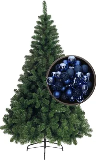 Bellatio Decorations Kerstboom 240 cm kobaltblauw