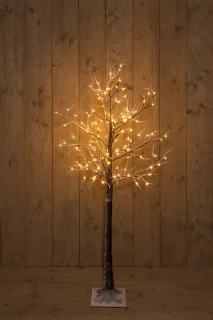 Berkenboom 160cm Bruin met 144 LED Lights Classic Warm