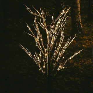 Berkenboom 160cm Bruin met 144 LED Lights Classic Warm