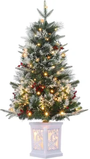 Besneeuwde kerstboom 90 cm