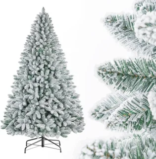 Besneeuwde kunstkerstboom 180 cm