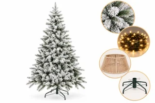 Besneeuwde kunstkerstboom 180 cm