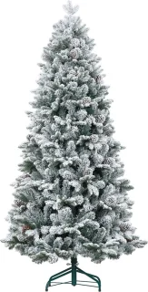 Besneeuwde kunstkerstboom 183 cm