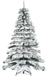 Besneeuwde kunstkerstboom van 225 cm