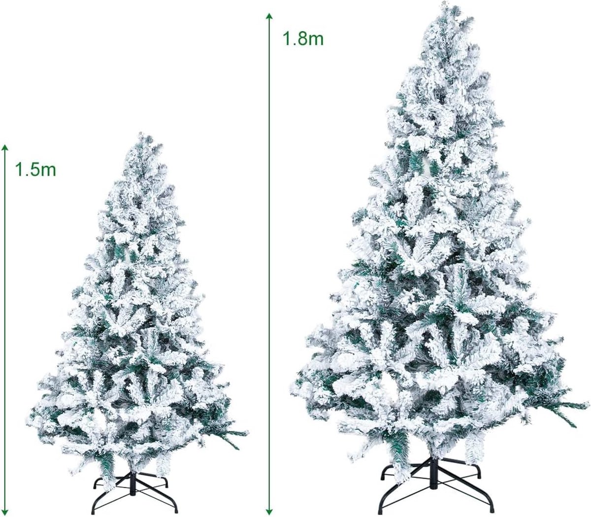 Betoverende Kunstkerstboom 150 cm PVC 500 Takpunten