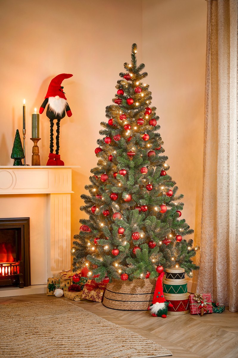 Black Box Trees Bedford Kunstkerstboom LED H215xØ120 cm Groen