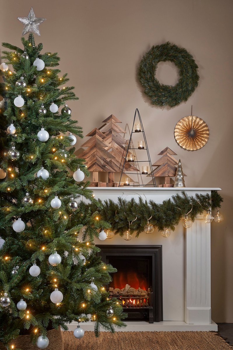 Black Box Trees Brampton Kunstkerstboom LED H215xØ142 cm Groen